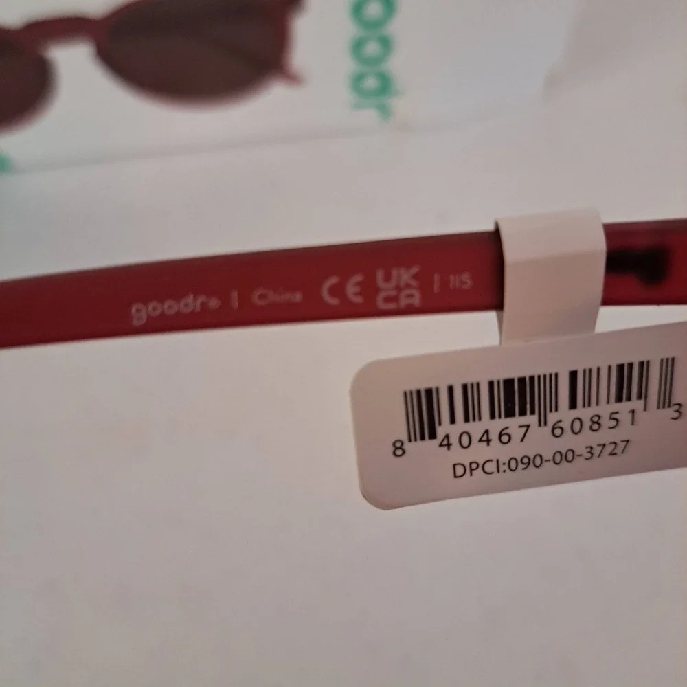 Goodr Circle G Sunglasses Unisex OS Burgundy New Polarized Round 983-240-B42